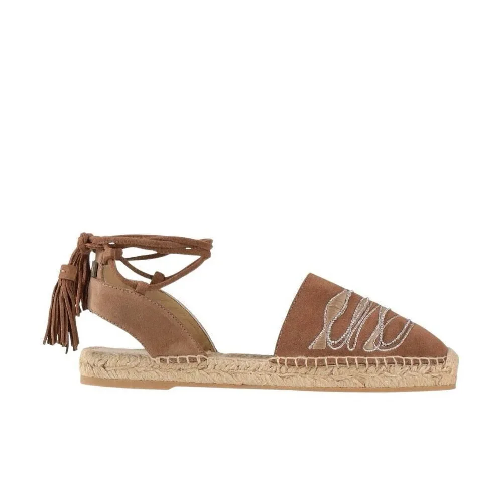 NIB Peserico Beige Suede Espadrilles